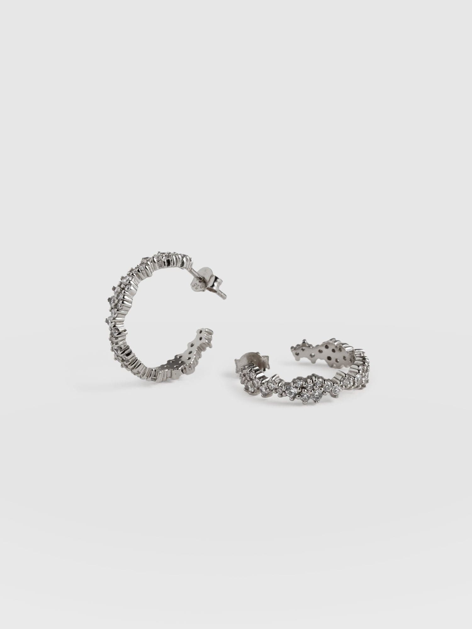 Constellation Cluster Hoop Earrings Silver - Women's Jewellery | Saint + Sofia® USA